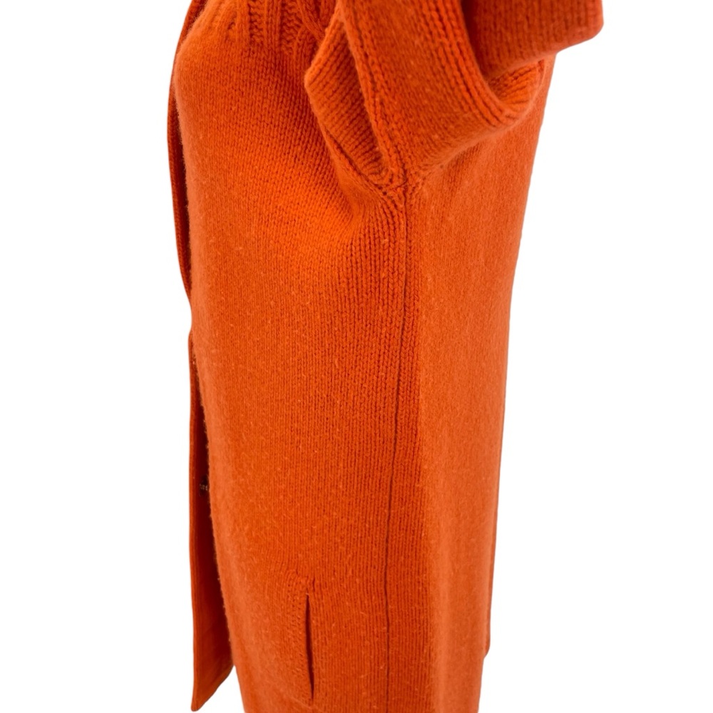 Marconi Cashmere & Wool Long Cardigan Medium Orange - Picture 7 of 15
